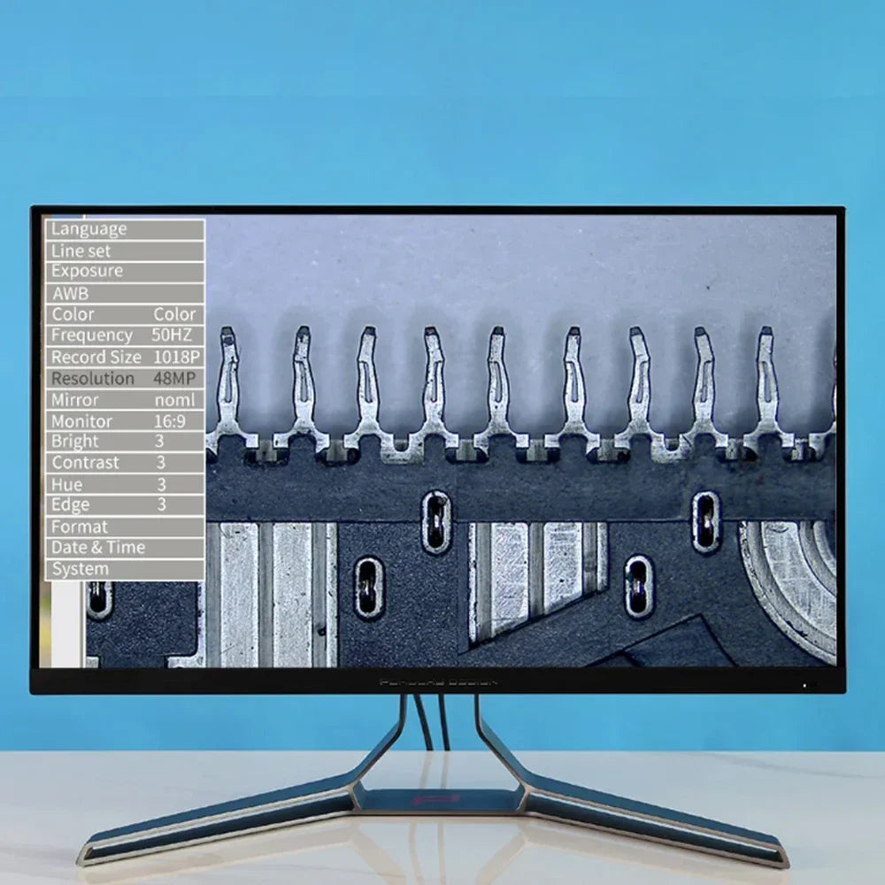 4K ULTRA Electronic Digital  Microscope  48MP USB HDMI Soldering Camera 130X 150X 180X C-Mount Zoom Lens For PCB Repair Tools