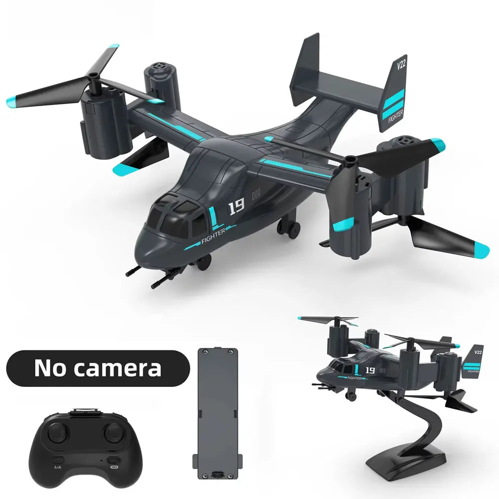 Remote Control Helicopter Brushless Motor RC Drone Fighter Uav Land Air Mode Electronic Rc Aircraft Kids RC Plane Toys Gift