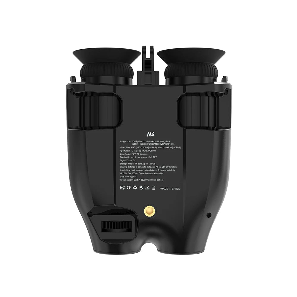 Night Vision Binoculars with Head Mount Goggles Telescope Infrared 300 Meters Darkness Goggles for Hunting Hunting Surveillance