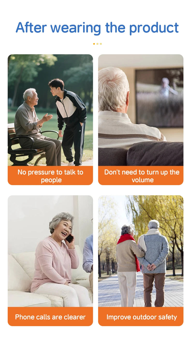 digital earphones wireless home elderly hearing aid headset loud universal rechargeable hearing amplifier bluetooth earphone