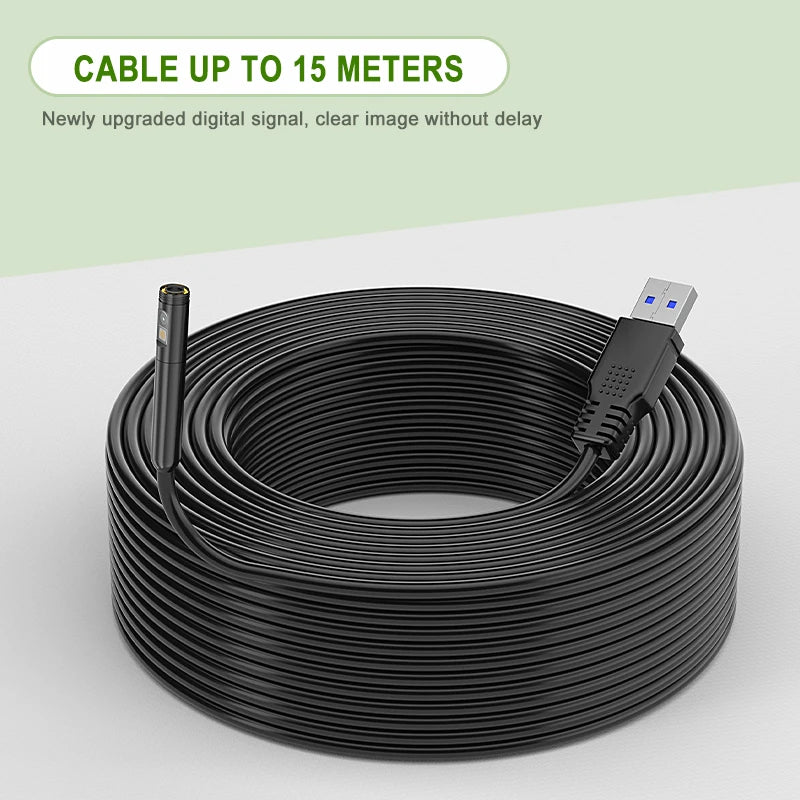 Industrial Endoscope 4.3'' IPS Screen Autofocus Camera HD1080P Single Dual Triple Lens USB Probe Car Inspection Borescope LEDs