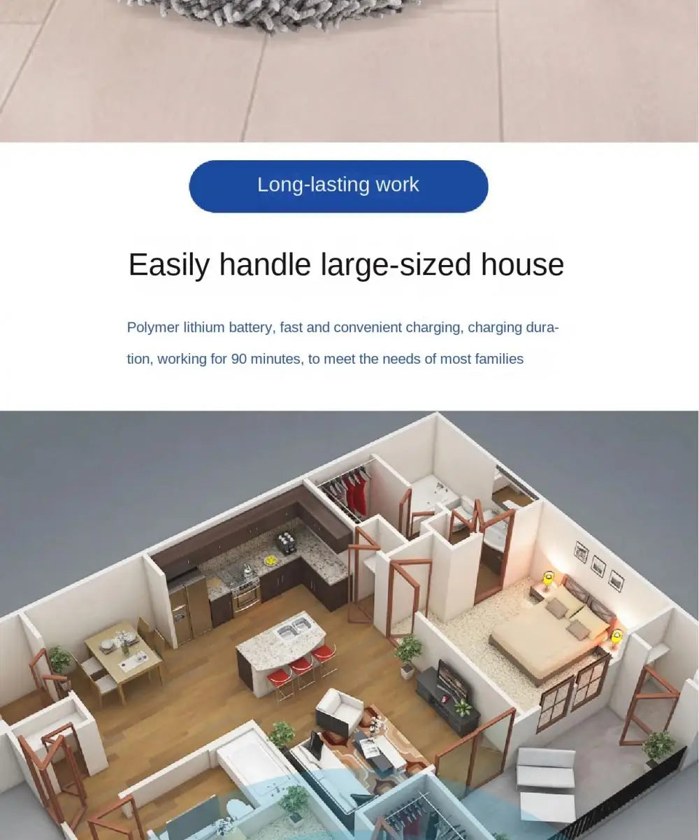 Intelligent Robot 3 in1 Dry Wet Sweep Mop Robot Vacuum Cleaner Rechargeable Smart Mopping Robot Spray Cleaner Home Mopping Robot