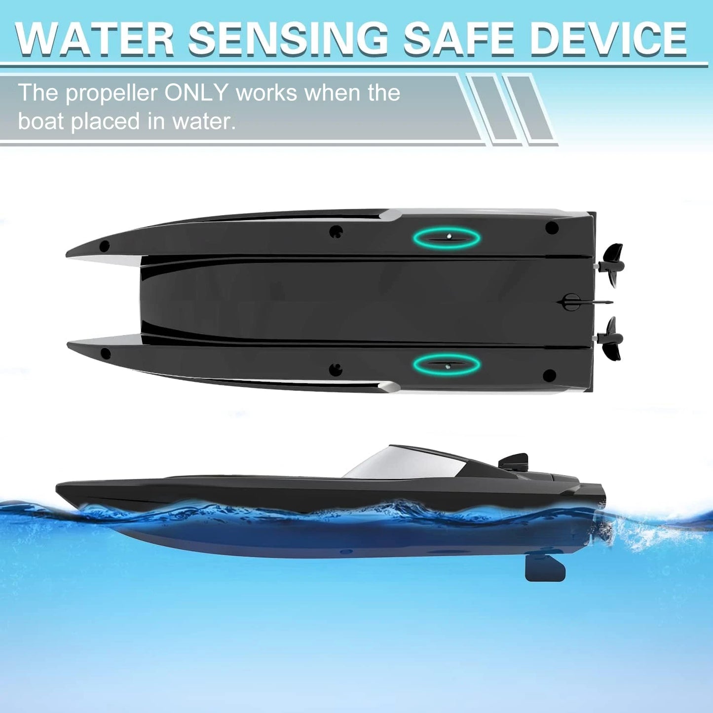 2.4GHz Radio Rc Boat Racing Boat High Speed Speedboat 2 Ch Dual Motor Waterproof Remote Control Ship aquatic game children Toy