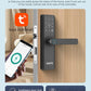 New Smart Door Lock With Tuya APP Digital Electronic Lock Smart Home Wooden Door Lock Biometric Fingerprint