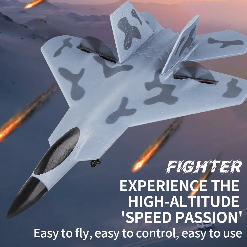 F22 RC Plane 2.4G 2CH EPP Foam Remote Control Fighter Fixed Wingspan Glider Outdoor RTF RC drone Airplane Toys Gifts