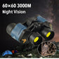 ‌60x60 High-Power Binoculars with BAK4 Prism & Night Vision - 3000M Range for Hunting, Camping & Outdoor Adventures