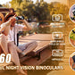Adult high-definition binoculars with clear field of view and weak light, large bird-watching viewing glasses