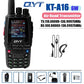 QYT KT-A16 Walkie Talkie 6W Air Band Transmitter VHF Transceiver 2000mAh NOAA Superheterodyne Circuit Aviation Portable Radios
