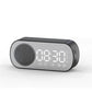 Alarm Clock Bluetooth Speaker, Digital Alarm Clock Radio with LED Mirror Display, Loud Alarm Clock for Heavy Sleepers