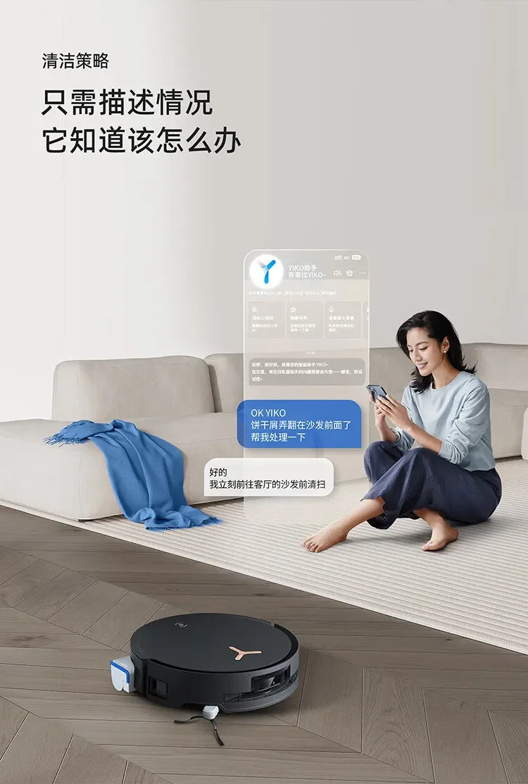 Ecovacs Deebot Vacuum Cleaner Robot X8 PRO PLUS AI Floor Scrubber Robot Self-cleaning Sweeping Machine Automatic Dust Collection