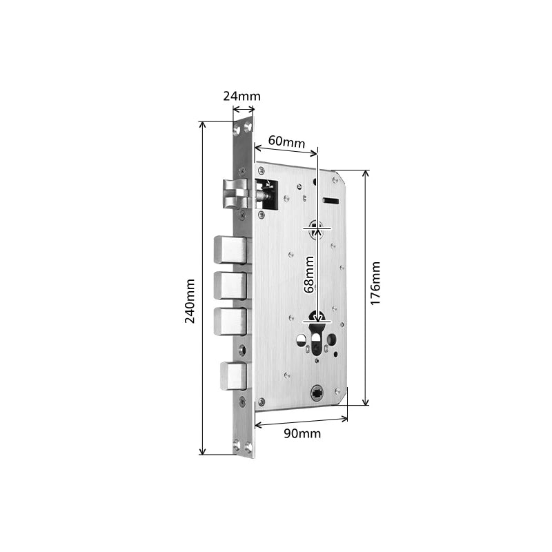 Mortise for Smart Door Lock for Wooden door/Aluminum door