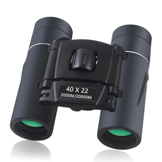 40x22 HD Powerful Binoculars 2000M Long Range Folding Mini Telescope BAK4 FMC Optics For Hunting Sports Outdoor Camping Travel
