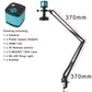 48MP 4K 1080P HDMI USB Industrial Digital Microscope Camera with C-Mount Lens 130X Zoom Cantilever Stand for Repair Soldering