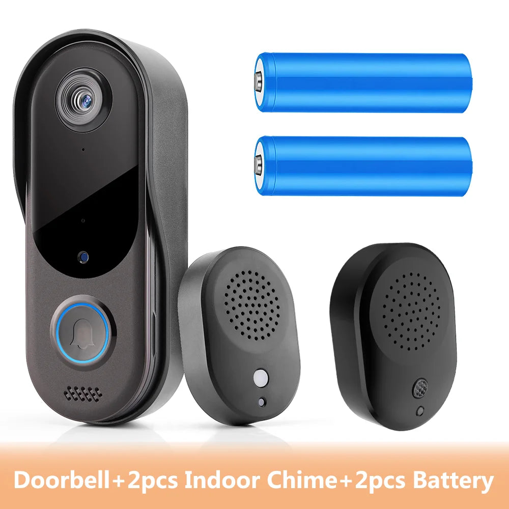 WiFi Video Intercom Outdoor Door bell Camera Smart Home Security Wireless WiFi Doorbell 2-Way Audio Night Vision Doorbell Camera