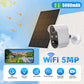 5MP WiFi Camera Security Protection Built In Battery/Solar Outdoor PIR Motion Detection Smart CCTV Video Surveillance Camcorder