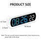 Voice Activated Multifunction Digital Alarm Clock LED Timer Clock 12/24H Temperature Date Display Desktop Alarm Clock Night Mode