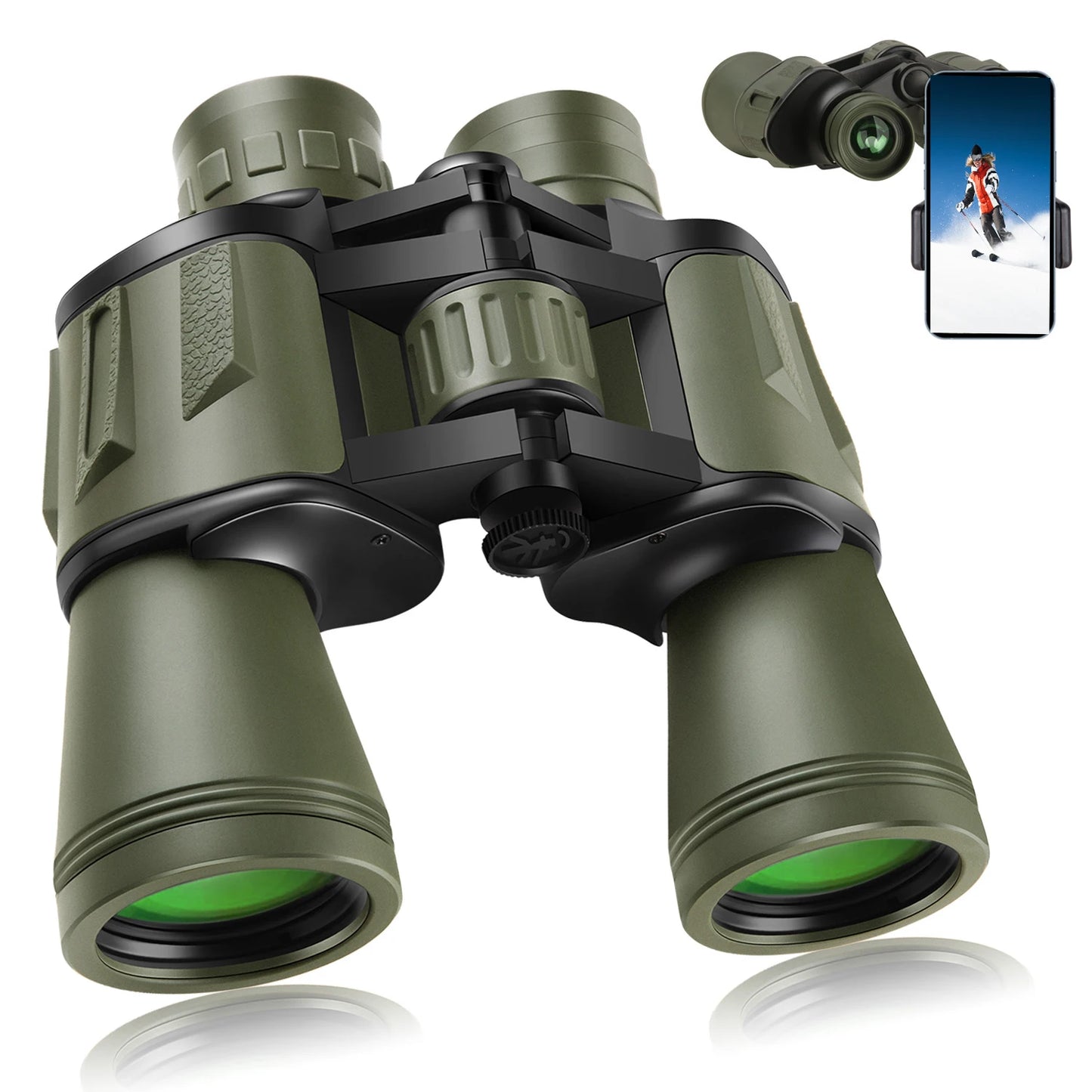 Binoculars 20x50 Multipurpose Telescope Long Rang Outdoors Portable IPX4 Waterproof Sports Recreation Camping Hiking Telescope