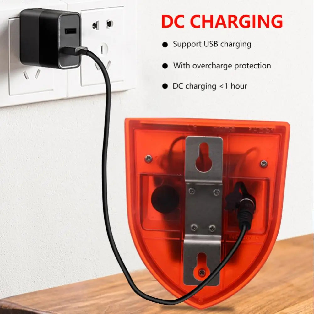 Solar Alarm Lamp Siren Wireless Motion Sensor Outdoor Waterproof 129dB Alarm Light Drive Away Wolf Wild Alarm System Detector