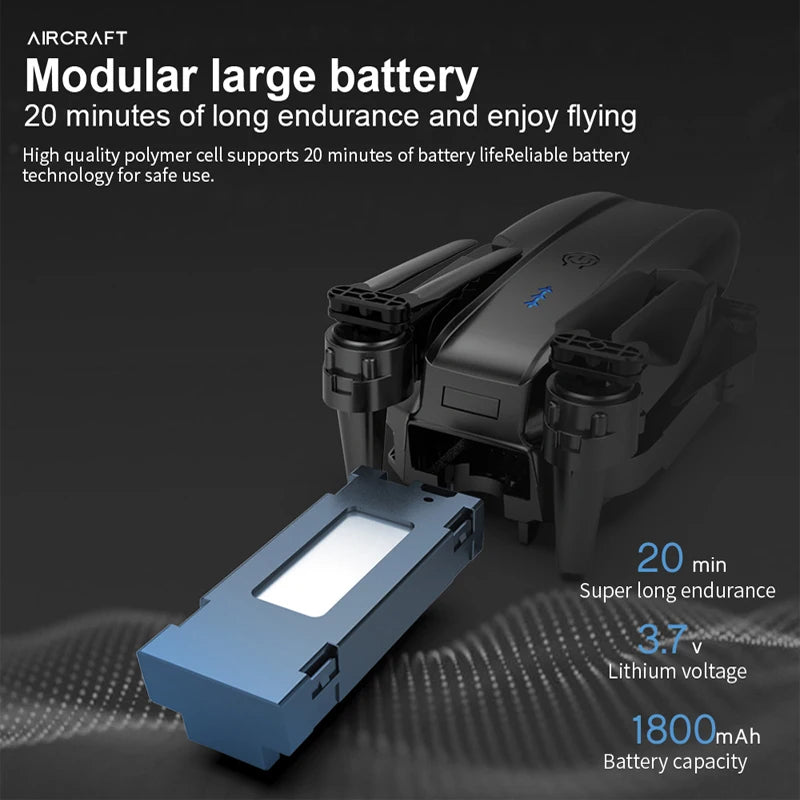 2024 New Drone With 4K Professional Camera High-Definition Dual Camera Lens Long Battery Life LED Night Flight Lights Toy Gift