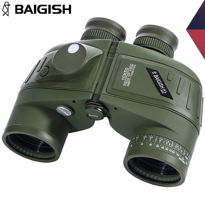 Professional Binoculars Baigish 8x30 10x40 10x50 12x4515x60 20x50 8-24x40 Powerful Military Telescope Long Range Monocular BAK4