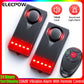 Wireless Car Vibration Alarm With Light 108dB Loud Car Door And Window Anti Theft Alarm Bike Motorcycle Security Alarm