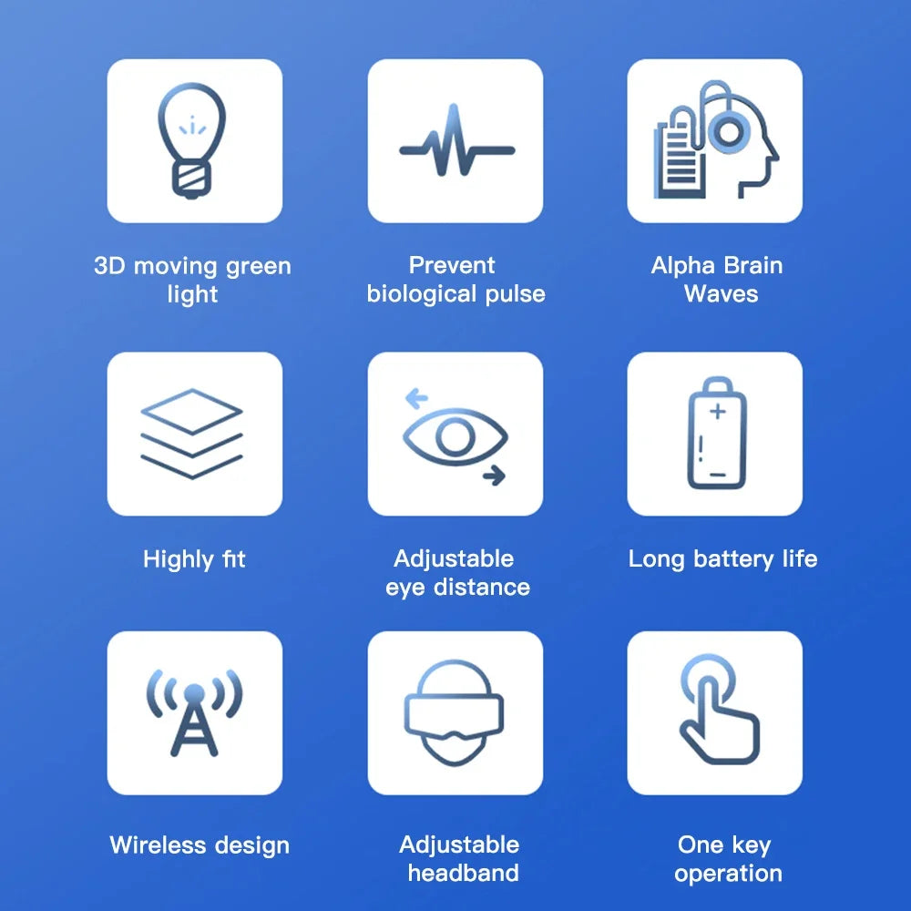 Vision recovery eye massager Green Light Vision Recovery Training Instrument Ems Acupressure Eye Protection Restore Myopia Child