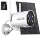 2K Security Camera Outdoor Solar WiFi Security Camera Outside IP66 Waterproof,Pan Rotating 225°Home Security Camera