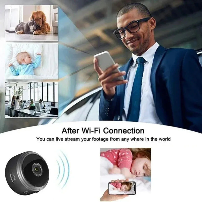 Wifi Security Camera 1080P HD - Home Security Visible Design for Family & Pets, 160° View & Night Mode Indoor/Outdoor Camera