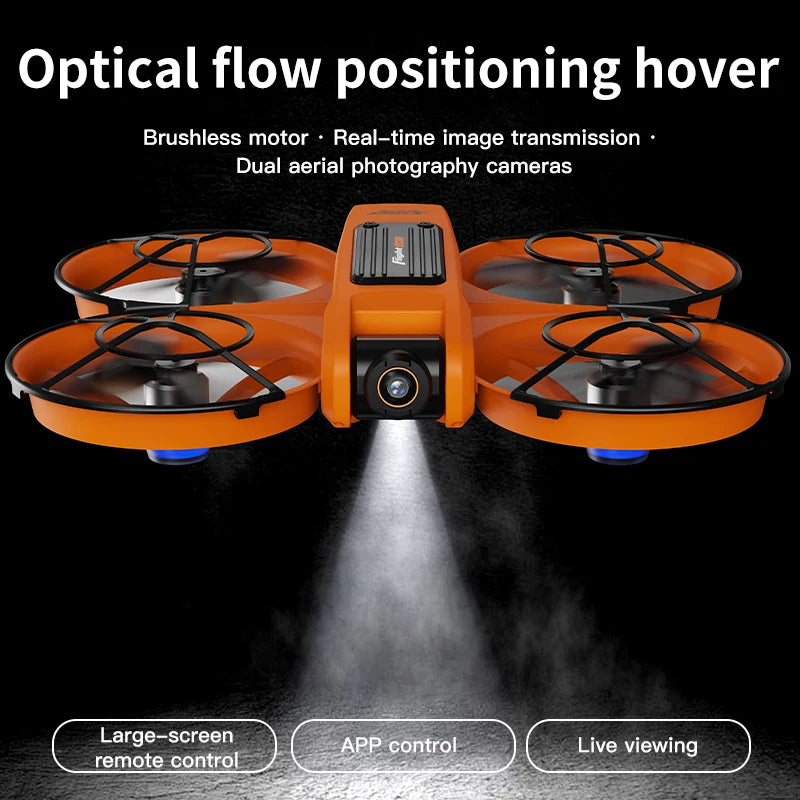 S156 Drone HD Dual-Camera Aerial PhotographyRemote Control with Screen Aircraft Optical Flow Hover Brushless RC Quadcopter Toy