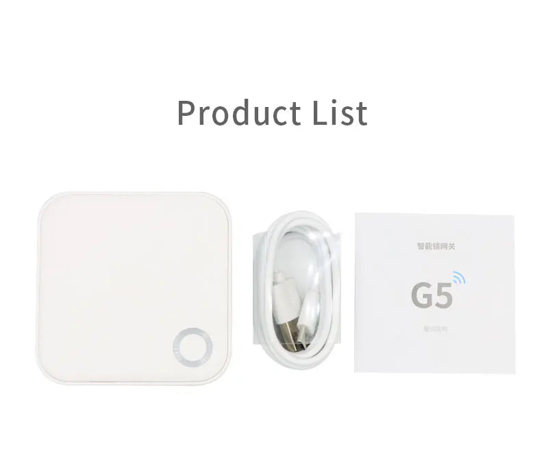 Smart Home Hub Remote WIFI Gateway Bluetooth Mesh 5GHz 2.4GHz Door Lock Gateway G5 for TTHotel TTLOCK APP Hotel Smart Lock Hub