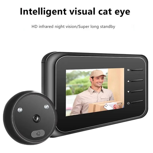 2.4 inch Video Peephole Doorbell Camera Video-eye Auto Record Electronic Ring Night View Digital Door Viewer Entry Home Security