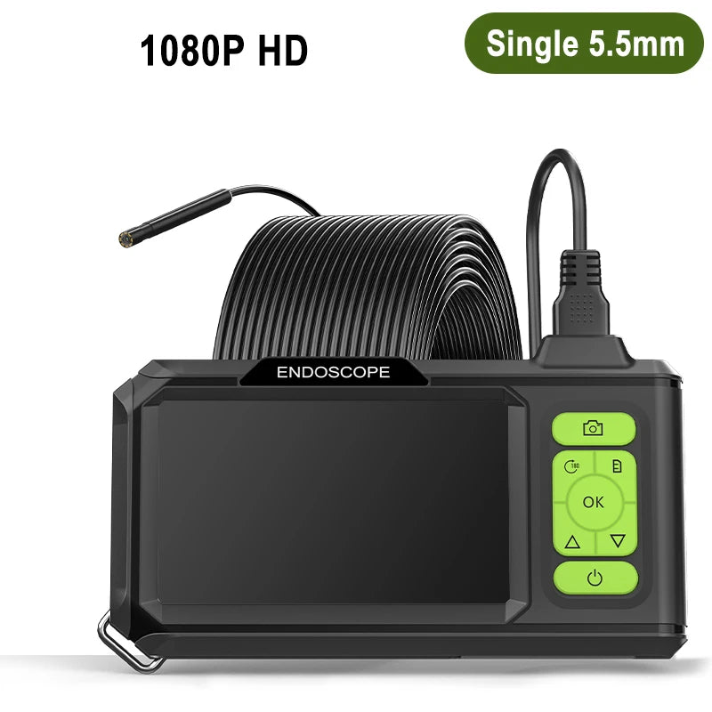 Industrial Endoscope 4.3'' IPS Screen Autofocus Camera HD1080P Single Dual Triple Lens USB Probe Car Inspection Borescope LEDs
