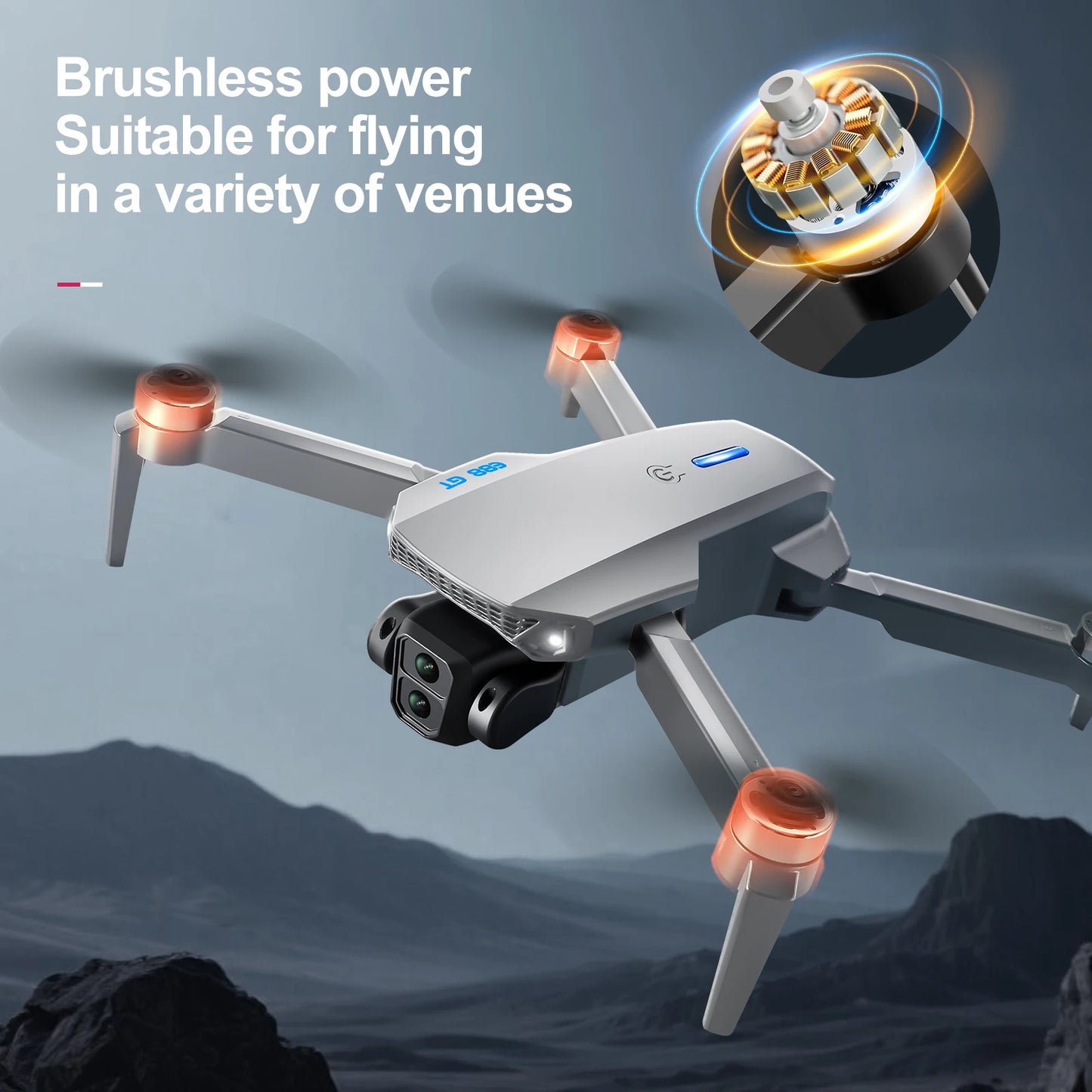 2025 Drones E88GT 8K Professional HD 360° Dual Cameras 5G WIFI Brushless Motors Obstacle Avoidance FPV Foldable Quadcopter Toy