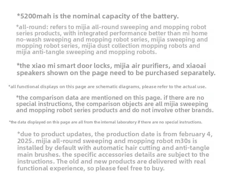 Mi Robot Vacuum M30S Auto Clean Sweep Mop Wash All in One