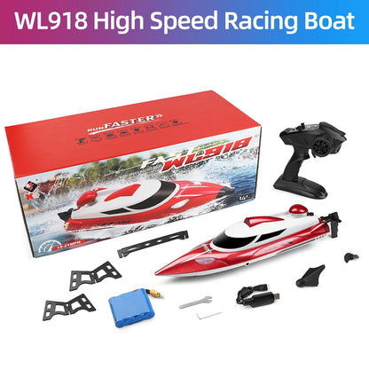 Wltoys WL918 RC Boat High Speed Racing Boat Speedboat 35KM/H 200M Remote Control Speedboat