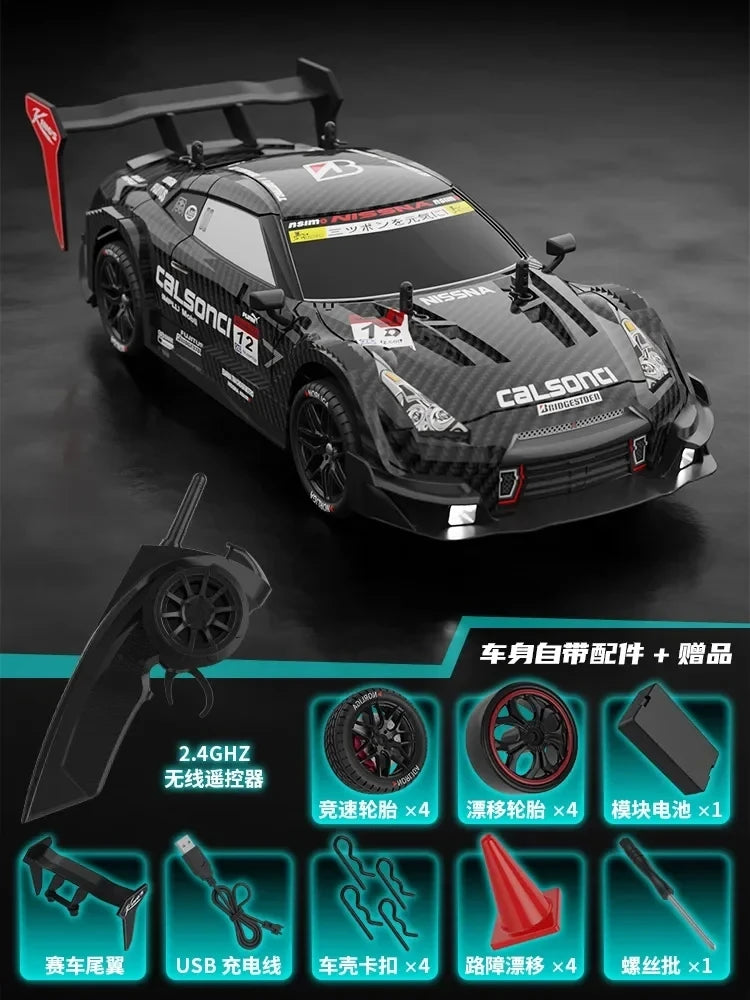 GTR 2.4G Drift Racing Car with，4WD Championship Off-Road Radio Remote Control Vehicle，Electronic Hobby Toy for Kids