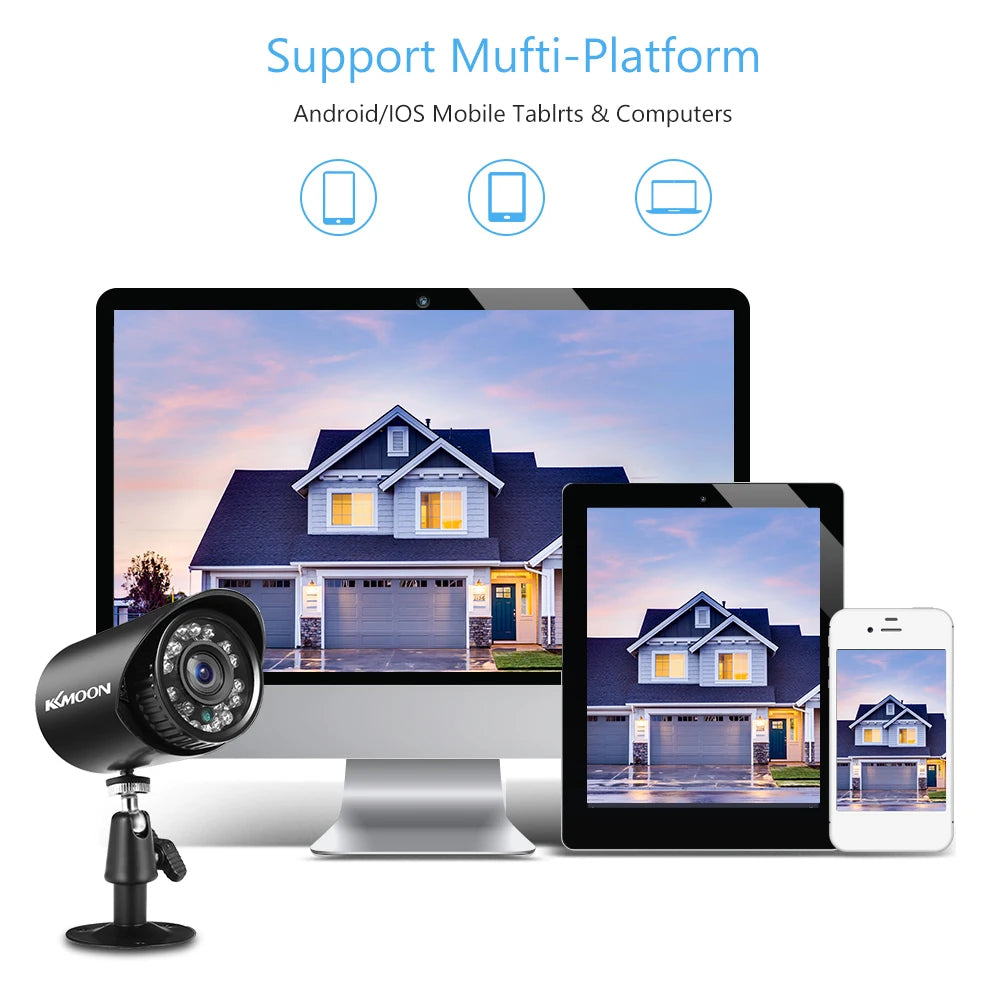 2MP Analog Security Camera Full High Definition 1080P 4-in-1 Surveillance Camera Outdoor Weatherproof Infrared Night Vision