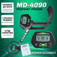 MD-4090 High Sensitivity Underground Metal Detector LCD Metal Detector with 8.5” High Quality Waterproof Search Coil Adjustable
