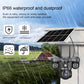 Outdoor Solar Security Camera 4G IP Camera Home Security 15MP Triple Lens 360° PTZ Surveillance Color Night Vision CCTV Camera