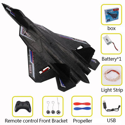 Rc Plane SU 57 Radio Controlled Airplane with Light Fixed Wing Hand Throwing Foam Electric Remote Control Plane