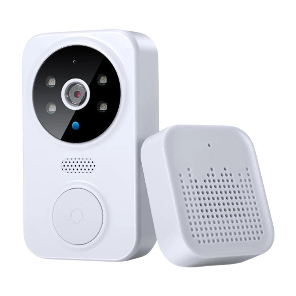 WiFi Video Doorbell Smart Home Door Bell Night Vision Wireless Visual Intercom Doorbell Two-Way Audio Visual Doorbell Monitoring