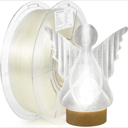 Clear PETG 3D Printer Filament 1.75mm Fast Print Speed High Accuracy ±0.02mm 1kg Transparent Direct Drive Compatible