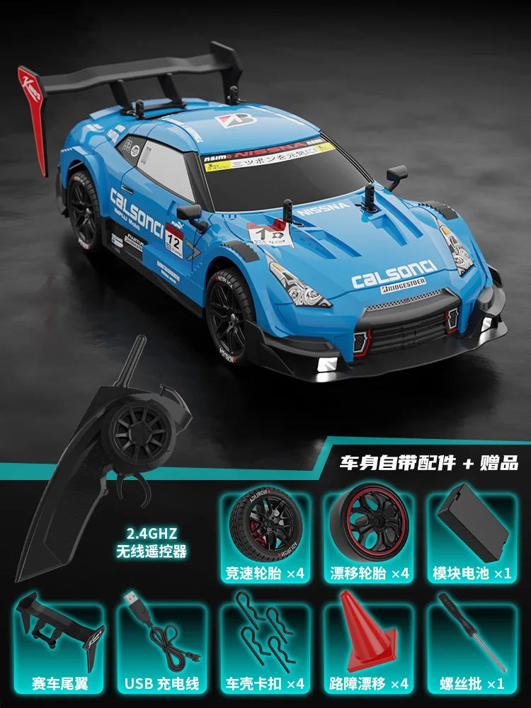 RC Car GTR 2.4G Drift Racing Car 4WD Off-Road Radio Remote Control Vehicle Electronic Hobby Toys For Kids