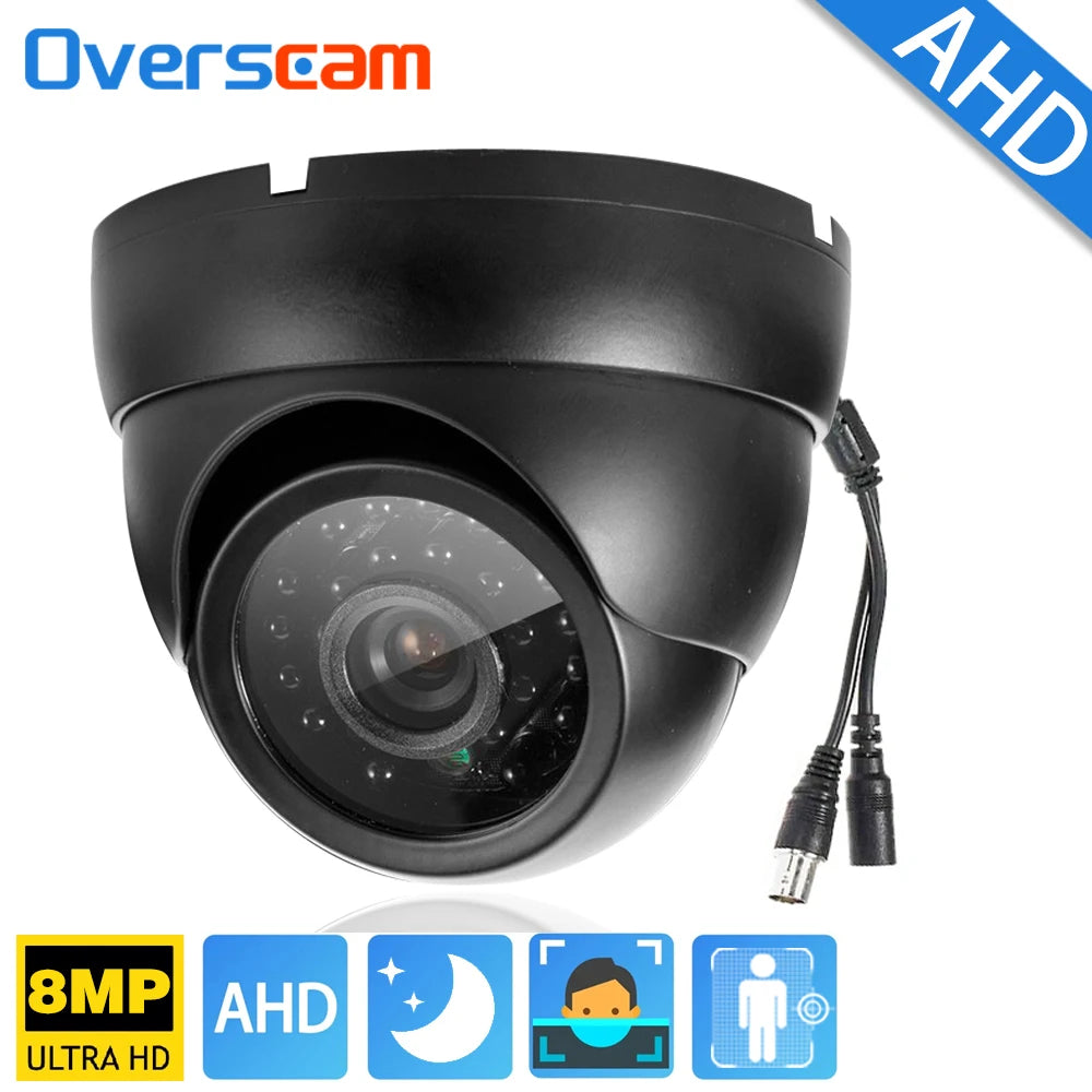 4K 8MP AHD Cameras CCTV Face Detection Security Surveillance 3.6mm Outdoor indoor Waterproof Infrared Night Vision Home Monitor