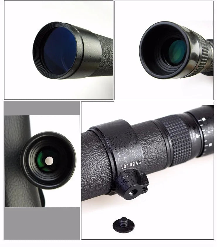 Professional Binoculars Baigish 8x30 10x40 10x50 12x4515x60 20x50 8-24x40 Powerful Military Telescope Long Range Monocular BAK4