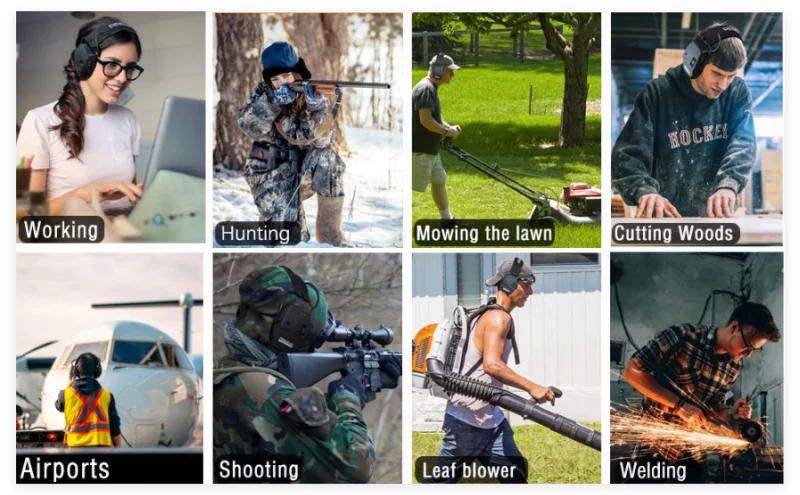 PROHEAR Bluetooth Electronic Tactical Earmuffs Sound Amplification Shooting Headset Noise Reduction Hunting Hearing Protection