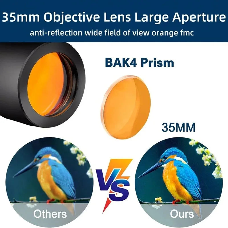 Adult high-definition binoculars with clear field of view and weak light, large bird-watching viewing glasses