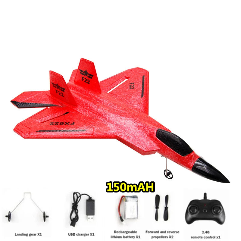 New RC Plane FX622 Plane 2.4G Radio Control Glider Remote Control Fighter Glider Airplane Foam Aircraft Boys Toys for Childre