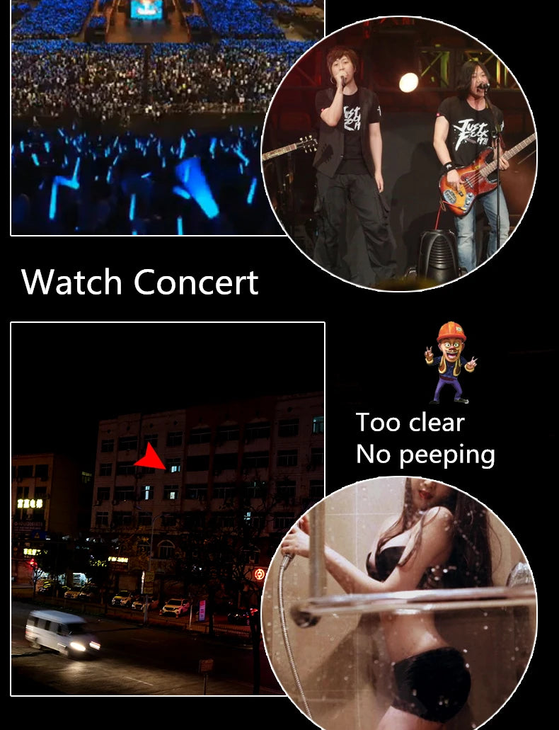 Professional Binoculars Baigish 8x30 10x40 10x50 12x4515x60 20x50 8-24x40 Powerful Military Telescope Long Range Monocular BAK4