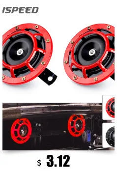 7 Sound 12V 100W 125Db Alarm Horn Car Electronic Warning Siren Motorcycle Alarm Firemen Ambulance Loudspeaker with Mic for Car